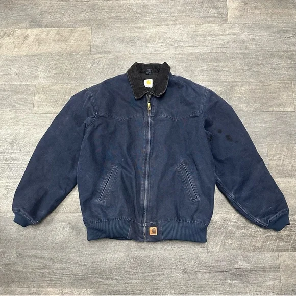 カーハートCarharttネイビー MDTサンタフェジャケット 2XLメキシコ製 カーハートCarharttネイビー MDTサンタフェジャケット 2XL